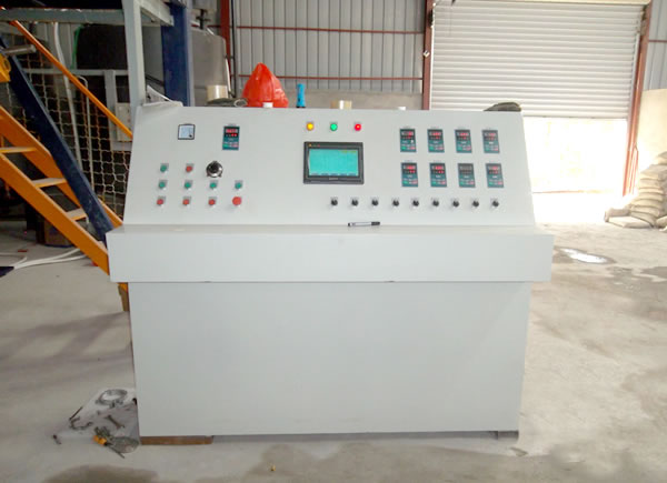 Control panel of sponge vertical foaming machine